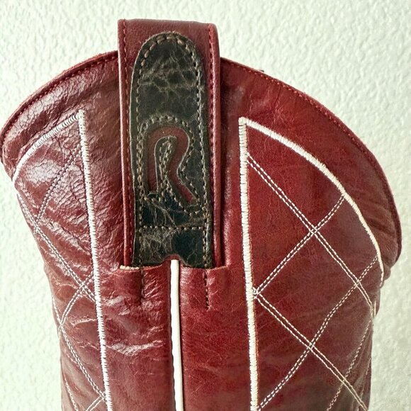 Rod Patrick Mens Cowboy Boots 15AA Mocha Bison Brown Leather Western Square Toe - Picture 3 of 13